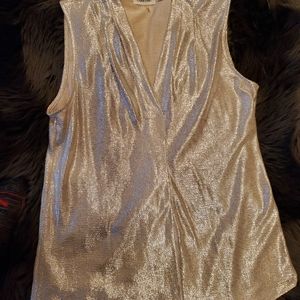 USED once,Calvin Klein V Neck Blouse